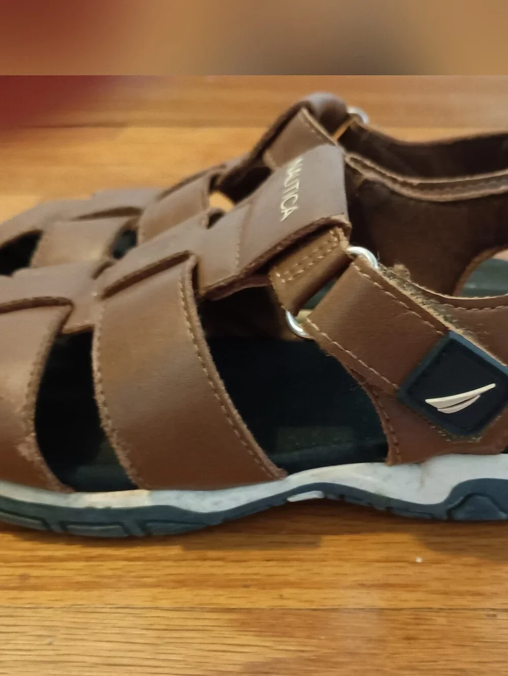 3/$10 🌟 Boys Brown Nautica Sandals Summer Shoes 11